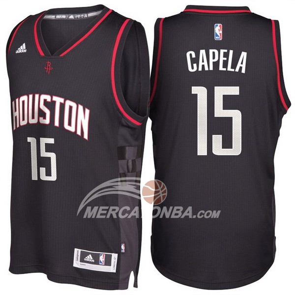 Maglia NBA Alternate Black Space City Capela Houston Rockets Negro